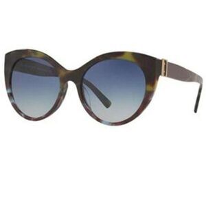 Burberry Cat Eye Style Sunglasses Blue Lens